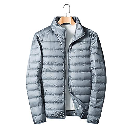 AKT Ultradünne Daunenjacke Herren Casual Winter Puffer Jacke für Herren White Duck Down Coat Männliche wasserdichte Kleidung,Gray,XL/175cm AKT Ultradünne Daunenjacke Herren Casual Winter Puffer Jacke für Herren White Duck Down Coat Männliche wasserdichte Kleidung,Gray,XL/175cm von AKT