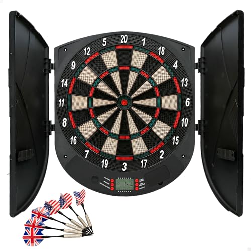 AKTIVE Unisex, Erwachsene 54012 Elektronische Dartscheibe, 8, 26 Spiele, Multifunktional, 45 cm AKTIVE Unisex, Erwachsene 54012 Elektronische Dartscheibe, 8, 26 Spiele, Multifunktional, 45 cm von AKTIVE