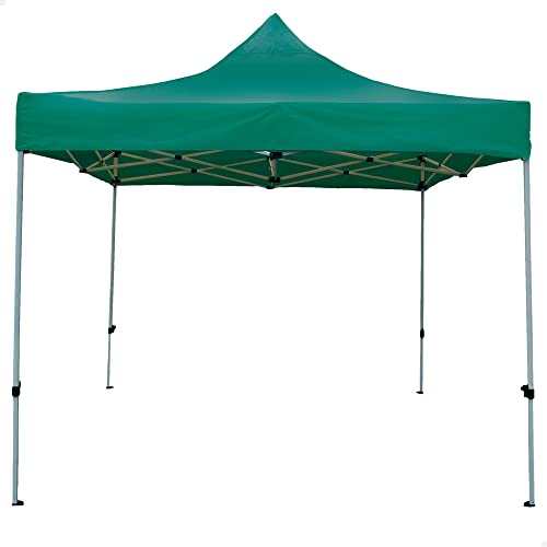 AKTIVE 61139 Faltpavillon für den Außenbereich, grüne Markise, Maße 3 x 3 cm, höhenverstellbar, UV-Schutz und wasserdicht, aus Stahl, inklusive Tragetasche, Strandzelt, Camping, Garten AKTIVE 61139 Faltpavillon für den Außenbereich, grüne Markise, Maße 3 x 3 cm, höhenverstellbar, UV-Schutz und wasserdicht, aus Stahl, inklusive Tragetasche, Strandzelt, Camping, Garten von AKTIVE