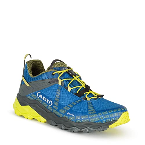 AKU Herren Flyrock GTX Wanderschuhe, Blau/Gelbgrün, 40 von AKU