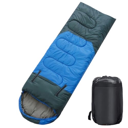 Schlafsack für 4 Jahreszeiten, für Erwachsene und Kinder, für Camping, Wandern, Ausflüge, warmes, kühles Wetter, leicht und wasserdicht, mit Kompressionsbeutel, Aktivitäten drinnen und draußen Schlafsack für 4 Jahreszeiten, für Erwachsene und Kinder, für Camping, Wandern, Ausflüge, warmes, kühles Wetter, leicht und wasserdicht, mit Kompressionsbeutel, Aktivitäten drinnen und draußen von ALANTOP