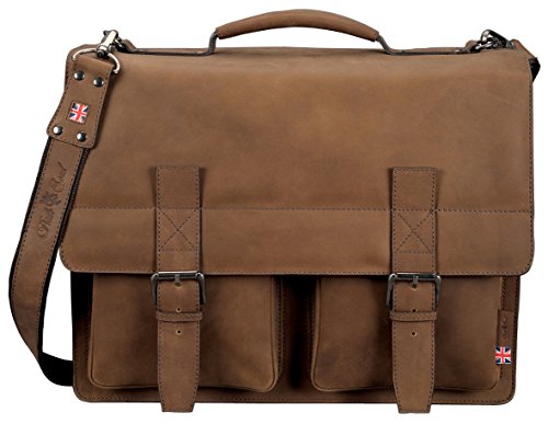 Alassio 47132 - Aktentasche EARL, aus echtem Leder, ca. 42 x 32 x 14,5 cm, hellbraun Alassio 47132 - Aktentasche EARL, aus echtem Leder, ca. 42 x 32 x 14,5 cm, hellbraun von Alassio