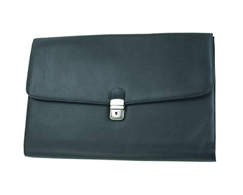 ALASSIO 41016 Dokumententasche Udine, Aktenmappe aus echtem Leder, verschließbare Dokumentenmappe, für A4 Format Aktentasche, 39 cm, Schwarz ALASSIO 41016 Dokumententasche Udine, Aktenmappe aus echtem Leder, verschließbare Dokumentenmappe, für A4 Format Aktentasche, 39 cm, Schwarz von ALASSIO
