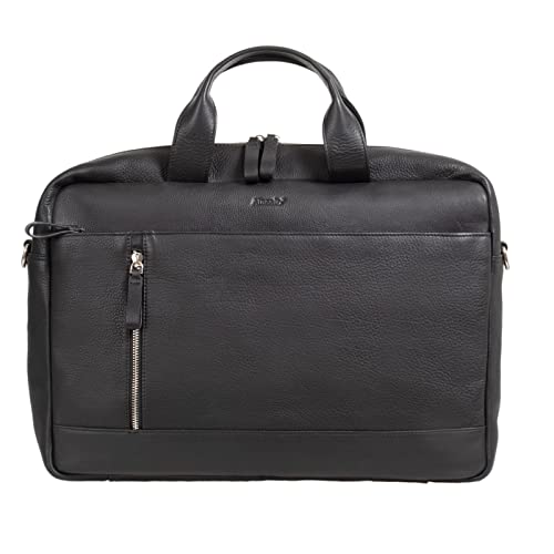 fixbag FB2047034 - Fahrrad-Laptoptasche mit Klickfix Kompakt Taschenschiene fürs Fahrrad, Schultertasche für 15 Zoll Notebooks, Umhängetasche aus Echtleder, Tasche ca. 28 x 41 x 9,5 cm, Schwarz fixbag FB2047034 - Fahrrad-Laptoptasche mit Klickfix Kompakt Taschenschiene fürs Fahrrad, Schultertasche für 15 Zoll Notebooks, Umhängetasche aus Echtleder, Tasche ca. 28 x 41 x 9,5 cm, Schwarz von fixbag
