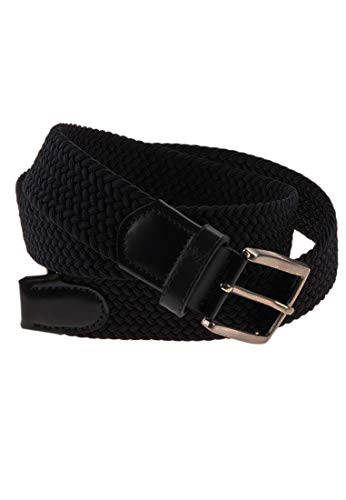 ALBERTO Herren Gürtel Flechtgürtel Basic Braided in Schwarz Länge 110 cm von ALBERTO