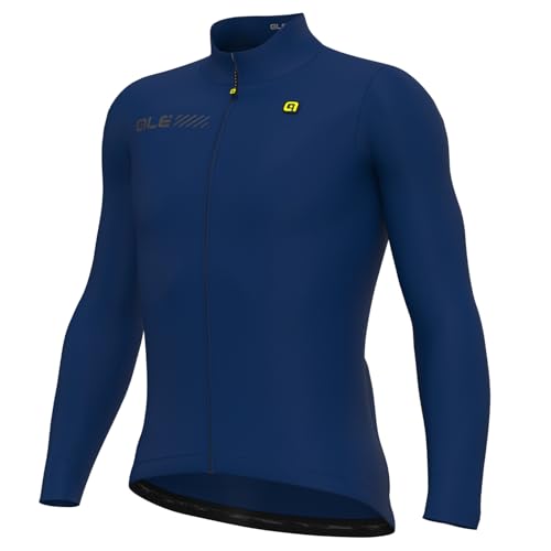 Alé Cycling Herren Solid Fondo 2.0 Langarm-Trikot, Blau, XXL von ALE'