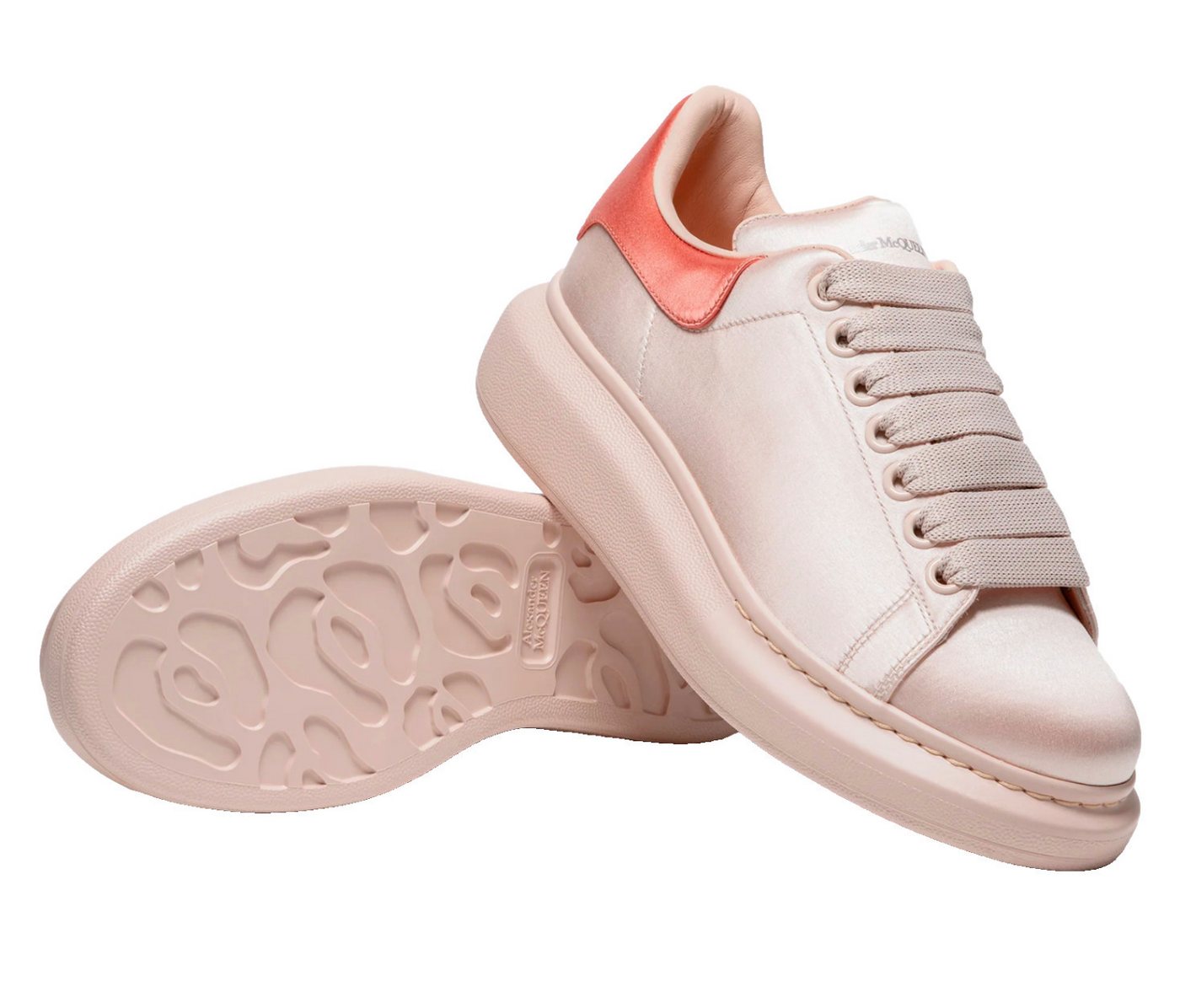 ALEXANDER MCQUEEN Sneakers Oversized Seide Satin Schuhe Trainers Damen Sneaker Sneaker aus Leder mit auffälligem Seidenfinish von ALEXANDER MCQUEEN