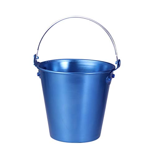 ALEjon Collic Blue Cooler Blauer Eiskübel mit Zange, Eiskübel aus Aluminiumlegierung, Champagnerkübel, Weinkübel, Rohr für Bar, Wparty, Club, 1,25 l (blau), tragbarer Kühler, langlebig/blau von ALEjon