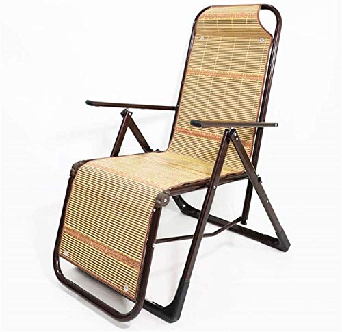 ALEjon Klassische Liegestühle, Sonnenliege/Zero-Gravity-Stuhl, übergroß, mit Bambusmattenkissen für schwere Personen, Sonnenliegen, Verstellbarer Liegestuhl für den Außenbereich, Sonnenliege, das von ALEjon
