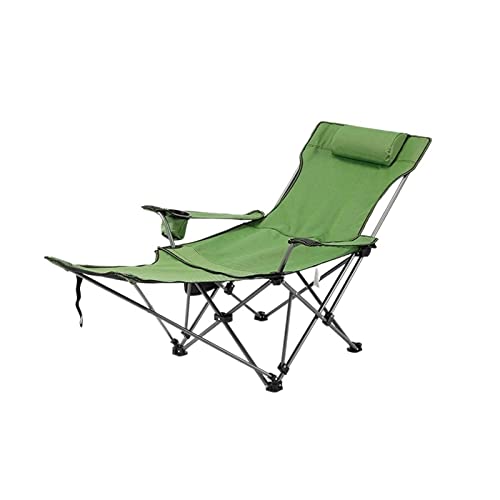 ALEjon Robuster tragbarer Camping-Klappstuhl für Erwachsene mit Getränkehalter, Kissen und Tragetasche (Farbe: Gold) von ALEjon