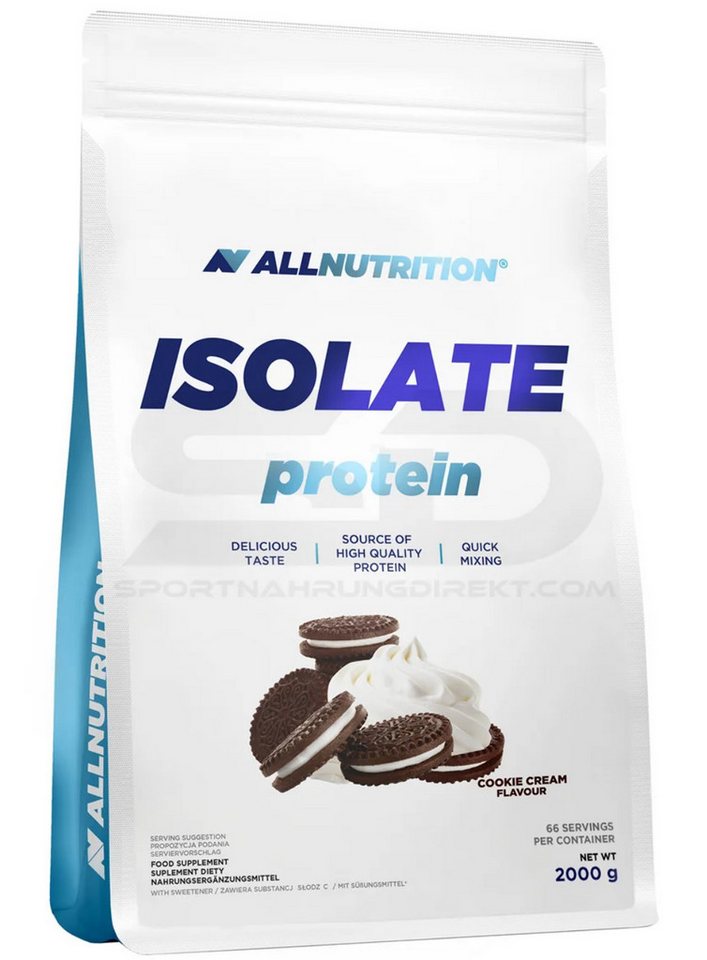 ALL NUTRITION ALL NUTRITION® Protein ISOLATE 2000g Whey Shake Sport Muskel Abnehmen Pulver, 1 er Packung à 1,00 St. von ALL NUTRITION