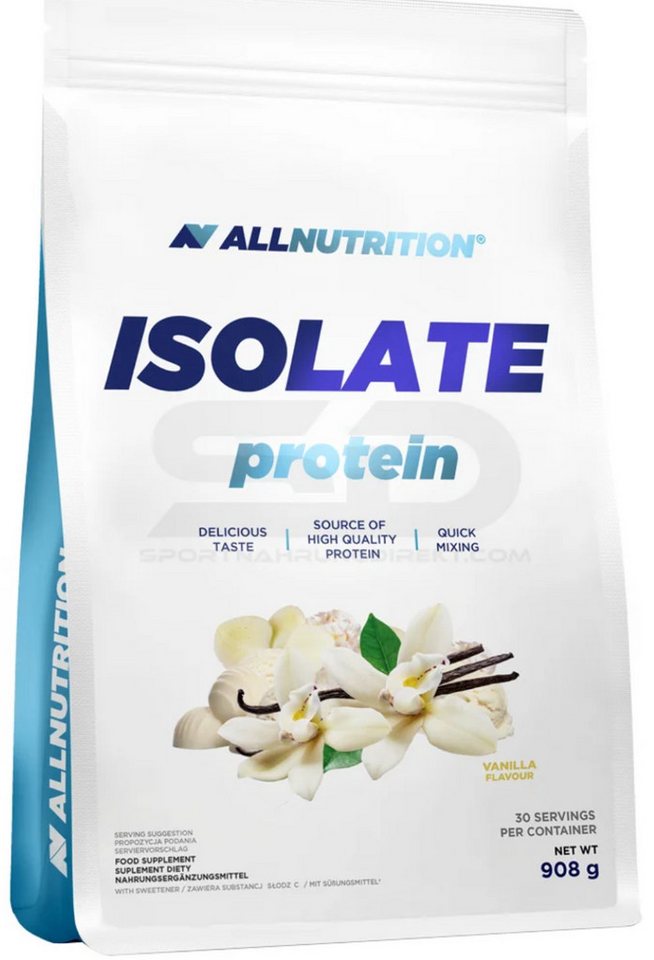 ALL NUTRITION Protein ISOLATE 908g Isowhey Eiweiß Whey Proteinpulver Isolat Pulver, 1 er Packung à 1,00 St. von ALL NUTRITION