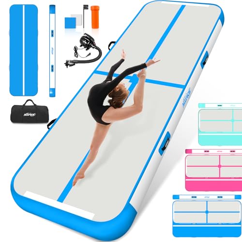 ALLPICK Turnmatte Aufblasbar mit elektrischer Luftpumpe, Länge 3/4/5/6 m Trainingsmatte, 10/20 cm hoch Tumbling Matte, Doppelseitiges Design Aufblasbar für Gymnastikmatte, Yoga -Blau 500*100*20 cm ALLPICK Turnmatte Aufblasbar mit elektrischer Luftpumpe, Länge 3/4/5/6 m Trainingsmatte, 10/20 cm hoch Tumbling Matte, Doppelseitiges Design Aufblasbar für Gymnastikmatte, Yoga -Blau 500*100*20 cm von ALLPICK