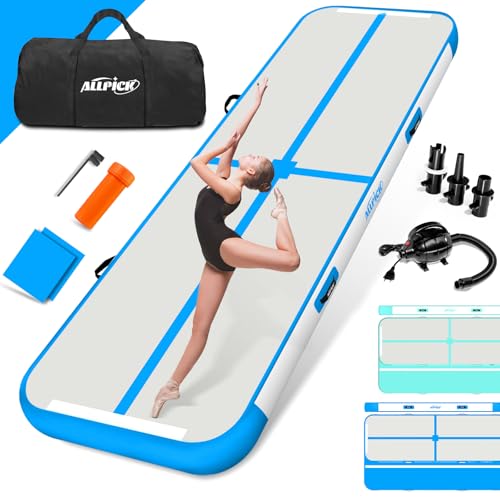 ALLPICK Turnmatte Aufblasbar mit elektrischer Luftpumpe, Länge 3/4/5/6 m Trainingsmatte, 10/20 cm hoch Tumbling Matte, Doppelseitiges Design Aufblasbar für Gymnastikmatte, Yoga -Blau 600*100*10 cm ALLPICK Turnmatte Aufblasbar mit elektrischer Luftpumpe, Länge 3/4/5/6 m Trainingsmatte, 10/20 cm hoch Tumbling Matte, Doppelseitiges Design Aufblasbar für Gymnastikmatte, Yoga -Blau 600*100*10 cm von ALLPICK
