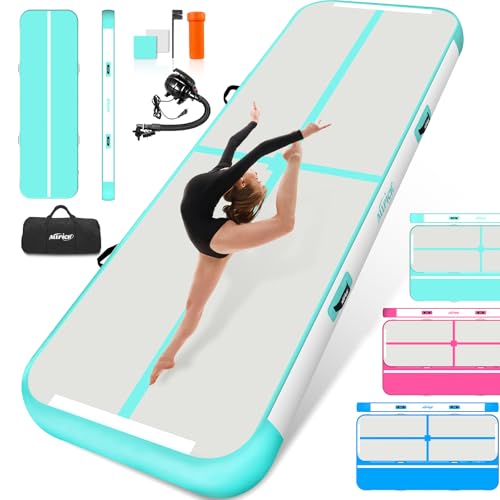 ALLPICK Turnmatte Aufblasbar mit elektrischer Luftpumpe, Länge 3/4/5/6 m Trainingsmatte, 10/20 cm hoch Tumbling Matte, Doppelseitiges Design Aufblasbar für Gymnastikmatte, Yoga Grün 600 * 100 * 20 cm ALLPICK Turnmatte Aufblasbar mit elektrischer Luftpumpe, Länge 3/4/5/6 m Trainingsmatte, 10/20 cm hoch Tumbling Matte, Doppelseitiges Design Aufblasbar für Gymnastikmatte, Yoga Grün 600 * 100 * 20 cm von ALLPICK
