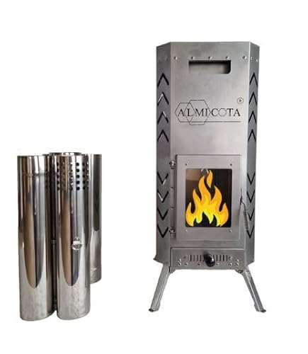 ALMICOTA Zelt-Saunaofen Edelstahl | hochwärtige Verarbeitung | Füße klappbar | Füße verriegelbar | rasante Heizprozess | mobiler Ofen | Gewicht 21kg | minimaler Holzverbrauch | platzsparend ALMICOTA Zelt-Saunaofen Edelstahl | hochwärtige Verarbeitung | Füße klappbar | Füße verriegelbar | rasante Heizprozess | mobiler Ofen | Gewicht 21kg | minimaler Holzverbrauch | platzsparend von ALMICOTA