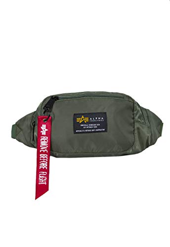 Alpha Industries, Unisex Crew Waist Bag, Sage-Green, One Size von ALPHA INDUSTRIES