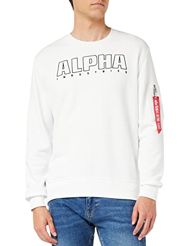 Alpha Industries Alpha Embroidery Sweater Sweatshirt für Herren White Alpha Industries Alpha Embroidery Sweater Sweatshirt für Herren White von ALPHA INDUSTRIES