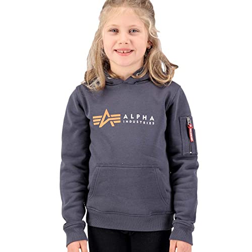 Alpha Industries Alpha Label Hoody Kids/Teens Kapuzensweat für Kids und Teens Greyblack Alpha Industries Alpha Label Hoody Kids/Teens Kapuzensweat für Kids und Teens Greyblack von ALPHA INDUSTRIES