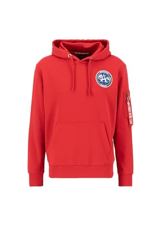 Alpha Industries Apollo Mission Hoody für Herren Speed Red von ALPHA INDUSTRIES