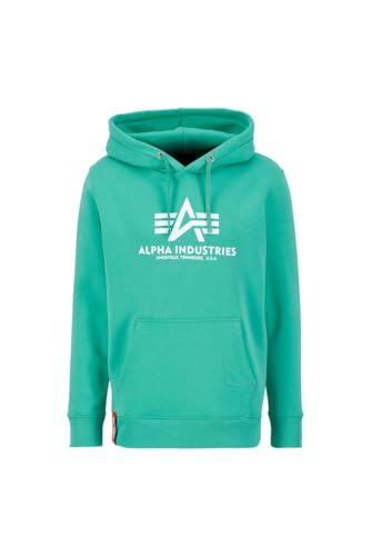 Alpha Industries Basic Hoody Kapuzensweat für Herren Atomic Green von ALPHA INDUSTRIES