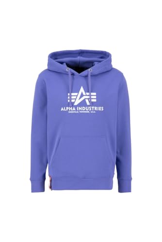 Alpha Industries Basic Hoody Kapuzensweat für Herren Electric Violet von ALPHA INDUSTRIES