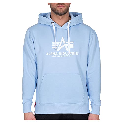 Alpha Industries Basic Hoody Kapuzensweat für Herren Light Blue Alpha Industries Basic Hoody Kapuzensweat für Herren Light Blue von ALPHA INDUSTRIES
