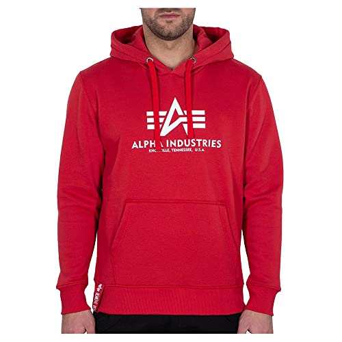 Alpha Industries Basic Hoody Kapuzensweat für Herren RBF Red Alpha Industries Basic Hoody Kapuzensweat für Herren RBF Red von ALPHA INDUSTRIES