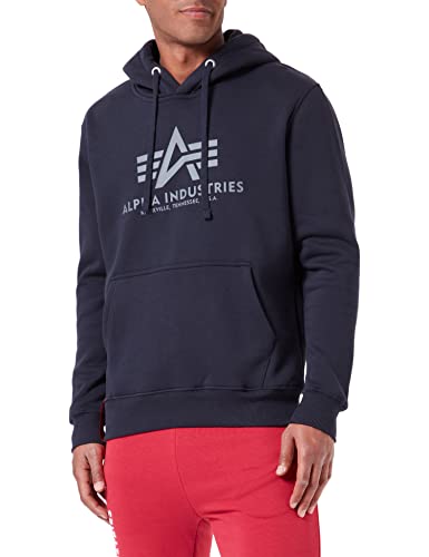 Alpha Industries Herren Basic Hoody Kapuzensweat Für Kapuzenpullover, Rep.Blue, M EU von ALPHA INDUSTRIES