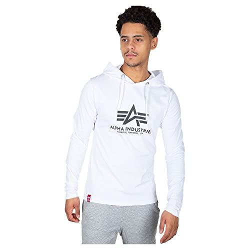 Alpha Industries Basic Hoody Kapuzensweat für Herren White Alpha Industries Basic Hoody Kapuzensweat für Herren White von ALPHA INDUSTRIES