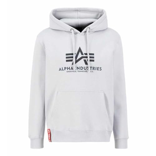 Alpha Industries Basic Hoody Rainbow Ref. Print Kapuzensweat für Herren Pastel Grey von ALPHA INDUSTRIES