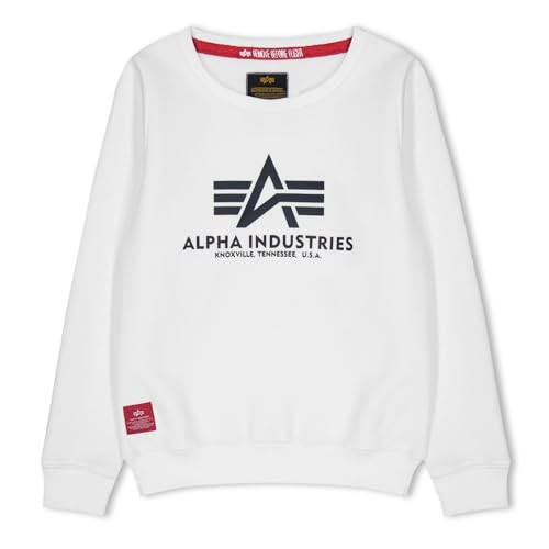 Alpha Industries Basic Sweater Kids Sweatshirt für Kinder White von ALPHA INDUSTRIES