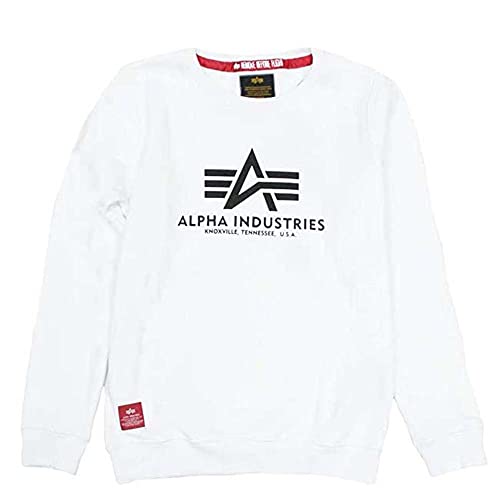 Alpha Industries Basic Sweater Kids Sweatshirt für Kinder White von ALPHA INDUSTRIES