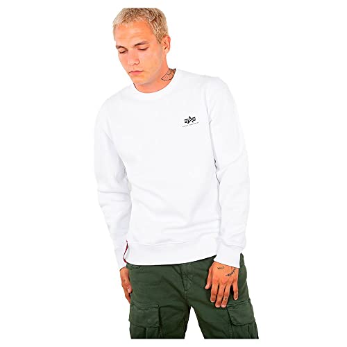 Alpha Industries Basic Sweater Small Logo Sweatshirt für Herren White Alpha Industries Basic Sweater Small Logo Sweatshirt für Herren White von ALPHA INDUSTRIES