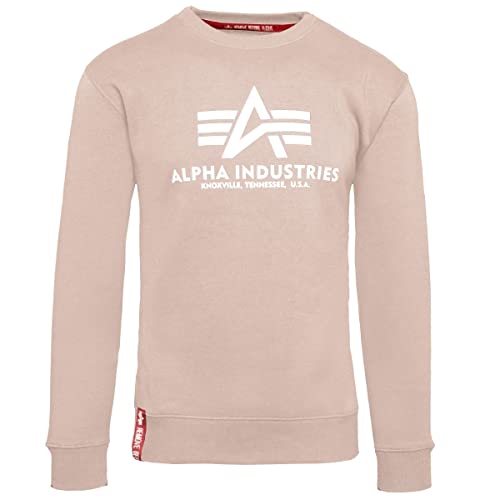 Alpha Industries Herren Basic Pullover Sweatshirt, Blass Pfirsich, L Alpha Industries Herren Basic Pullover Sweatshirt, Blass Pfirsich, L von ALPHA INDUSTRIES