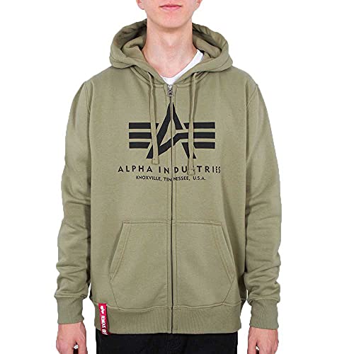 Alpha Industries Basic Zip Hoody Kapuzensweat für Herren Olive Alpha Industries Basic Zip Hoody Kapuzensweat für Herren Olive von ALPHA INDUSTRIES