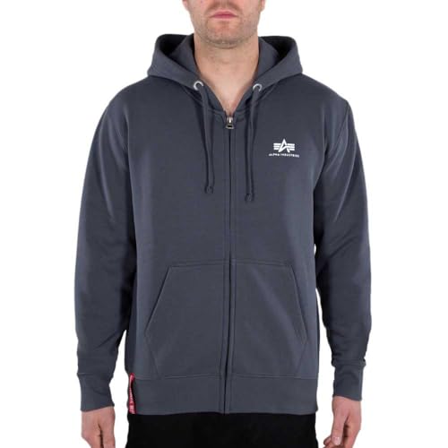 Alpha Industries Basic Zip Hoody SL Kapuzensweat für Herren Greyblack Alpha Industries Basic Zip Hoody SL Kapuzensweat für Herren Greyblack von ALPHA INDUSTRIES