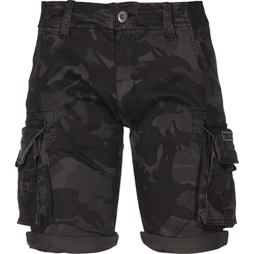 Alpha Industries Herren Crew Short Camo Für Cargos, Black Camo, 31 EU von ALPHA INDUSTRIES