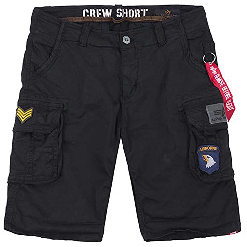Alpha Industries Herren Crew Short Patch Für Cargos, Schwarz, 34 EU Alpha Industries Herren Crew Short Patch Für Cargos, Schwarz, 34 EU von ALPHA INDUSTRIES