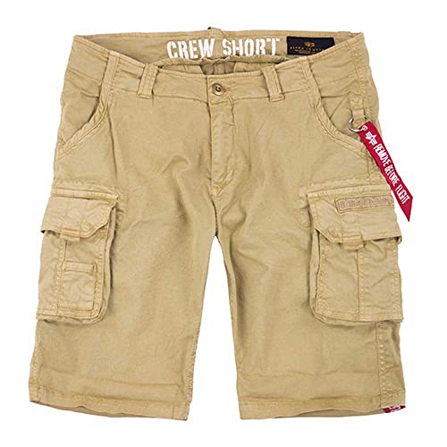 Alpha Industries Crew Short Short für Herren Sand von ALPHA INDUSTRIES