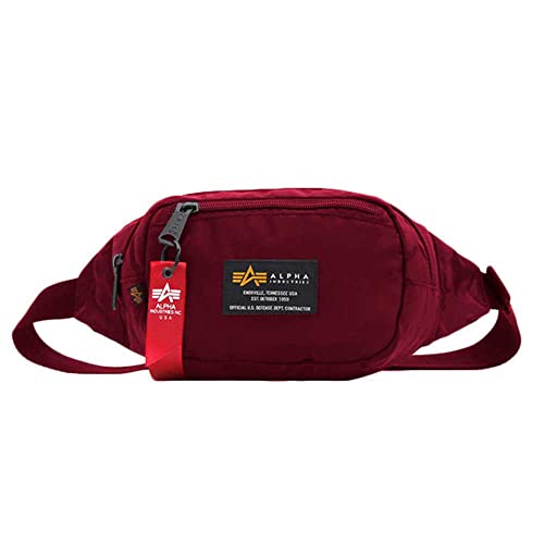 Alpha Industries Crew Waist Bag Unisex Gürteltasche Burgundy von ALPHA INDUSTRIES