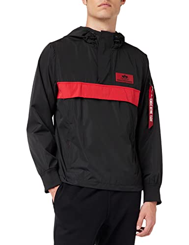 Alpha Industries Defense robuster Anorak für Herren Black von ALPHA INDUSTRIES