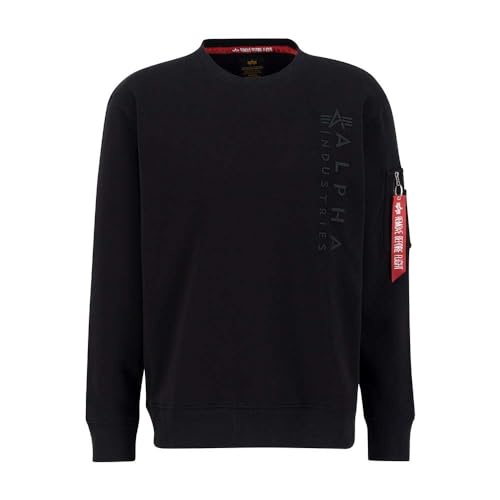 Alpha Industries EMB Sweater Sweatshirt für Herren Black von ALPHA INDUSTRIES