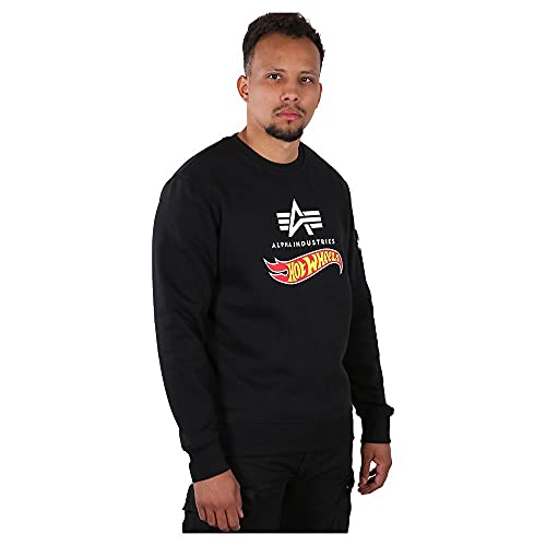 Alpha Industries Hot Wheels Flag Sweater Sweatshirt für Herren Black Alpha Industries Hot Wheels Flag Sweater Sweatshirt für Herren Black von ALPHA INDUSTRIES