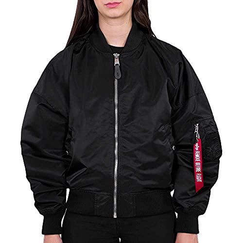 Alpha Industries MA-1 OS LW Wmn Bomberjacke für Damen Black Alpha Industries MA-1 OS LW Wmn Bomberjacke für Damen Black von ALPHA INDUSTRIES
