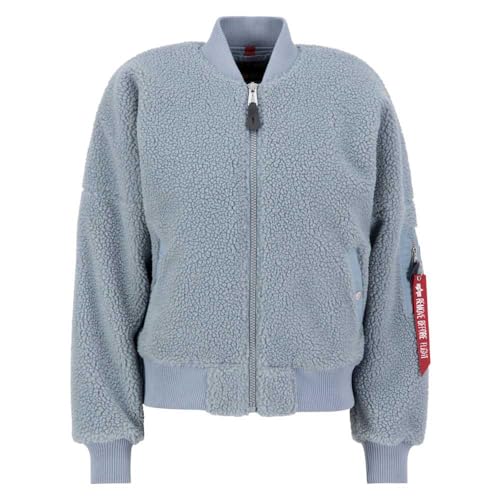 Alpha Industries MA-1 VF Teddy Wmn Bomberjacke für Damen Greyblue von ALPHA INDUSTRIES