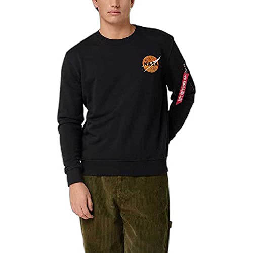 Alpha Industries NASA Davinci Sweater Sweatshirt für Herren Black Alpha Industries NASA Davinci Sweater Sweatshirt für Herren Black von ALPHA INDUSTRIES