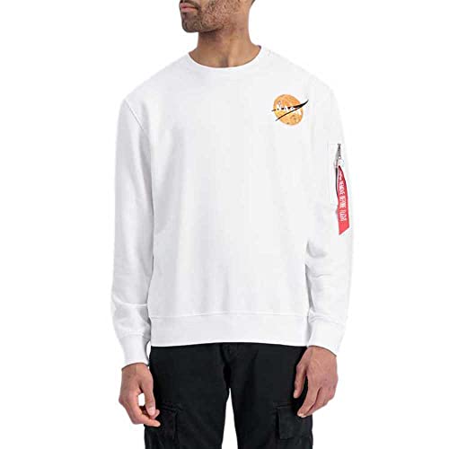 Alpha Industries NASA Davinci Sweater Sweatshirt für Herren White Alpha Industries NASA Davinci Sweater Sweatshirt für Herren White von ALPHA INDUSTRIES