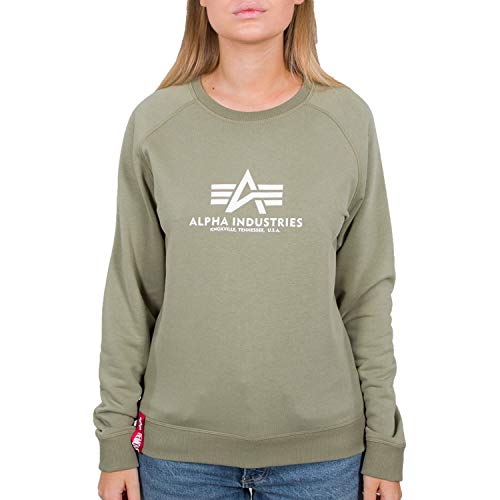 Alpha Industries New Basic Sweater Wmn Sweatshirt für Damen Olive von ALPHA INDUSTRIES