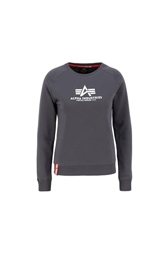 Alpha Industries New Basic Sweater Wmn Sweatshirt für Damen Vintage Grey von ALPHA INDUSTRIES
